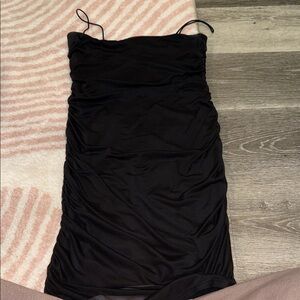 Windsor Black Ruched Dress
